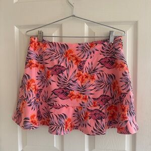 Womens Tommy Bahama Golf Pink and Orange Floral Skirt L.